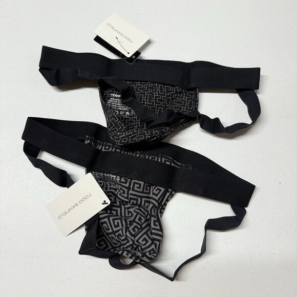 Todd Sanfield Black Geometric Men's Underwear - Picture 2 of 3